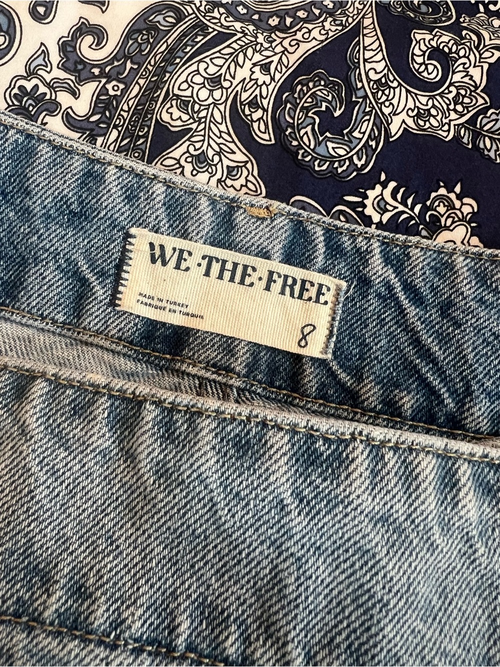 We The Free Light Blue Denim Skort - Picture 5 of 5